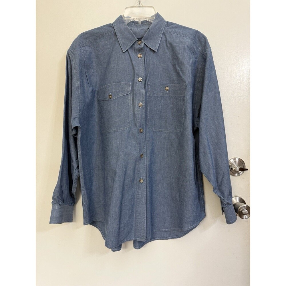 VTG Liz Claiborne Lizsport Shirt Long Sleeve Button Up Preppy Y2K 90s LARGE